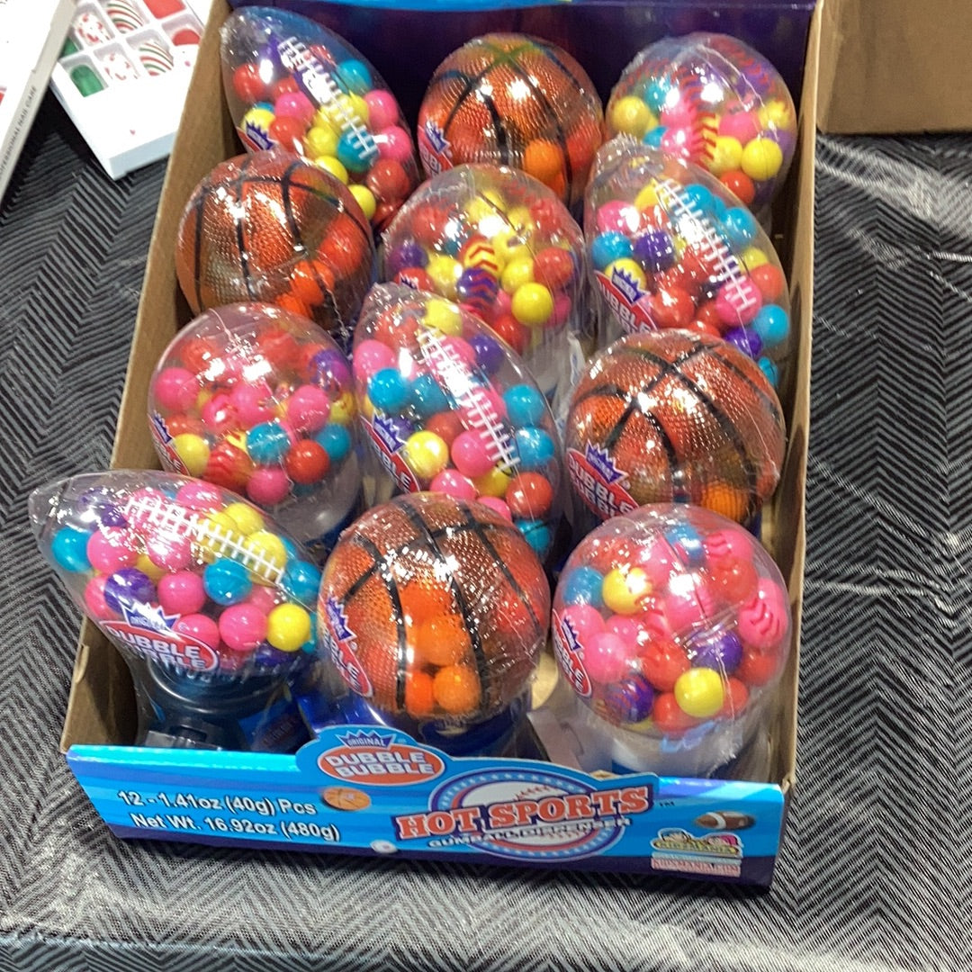 Double Bubble Hot Sports Gumball Dispenser