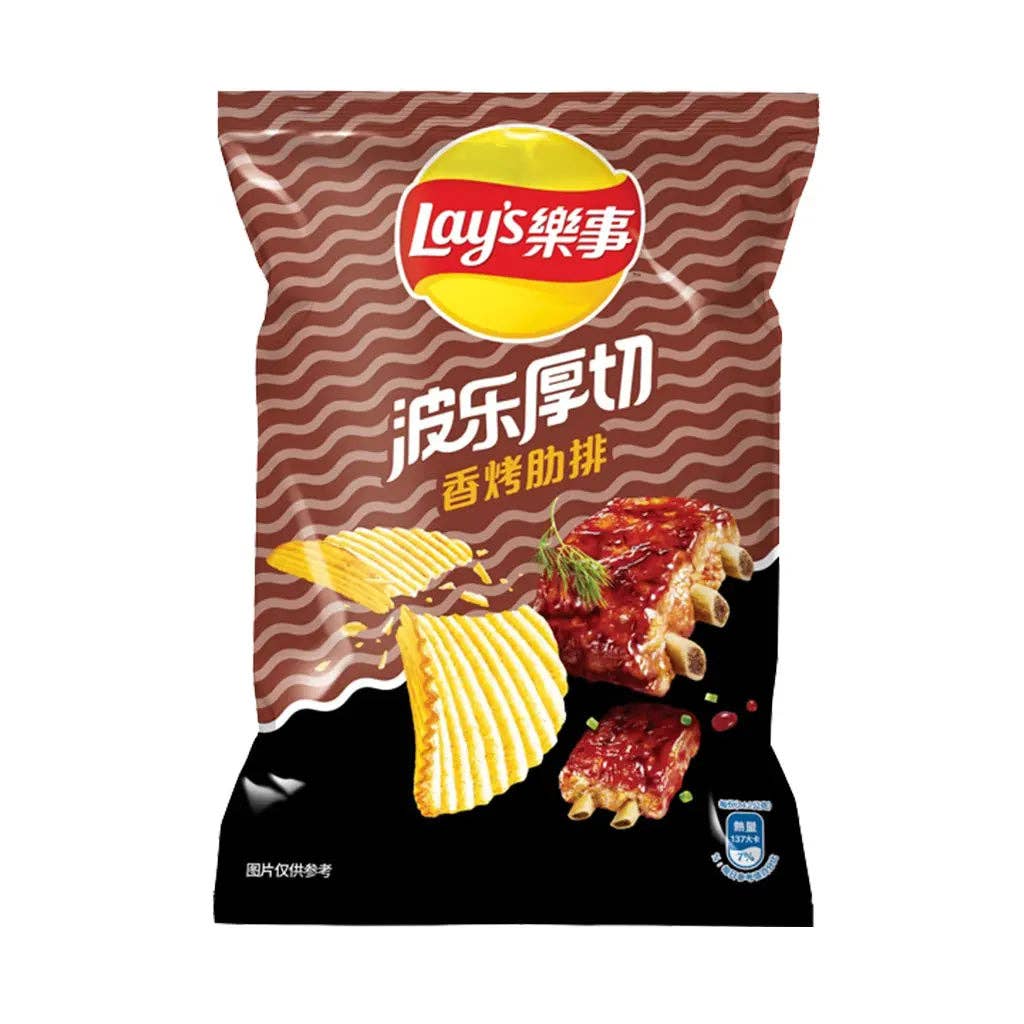 Global Bite Co - Lays Chips Family Bag - Roasted Ribs (Taiwan)