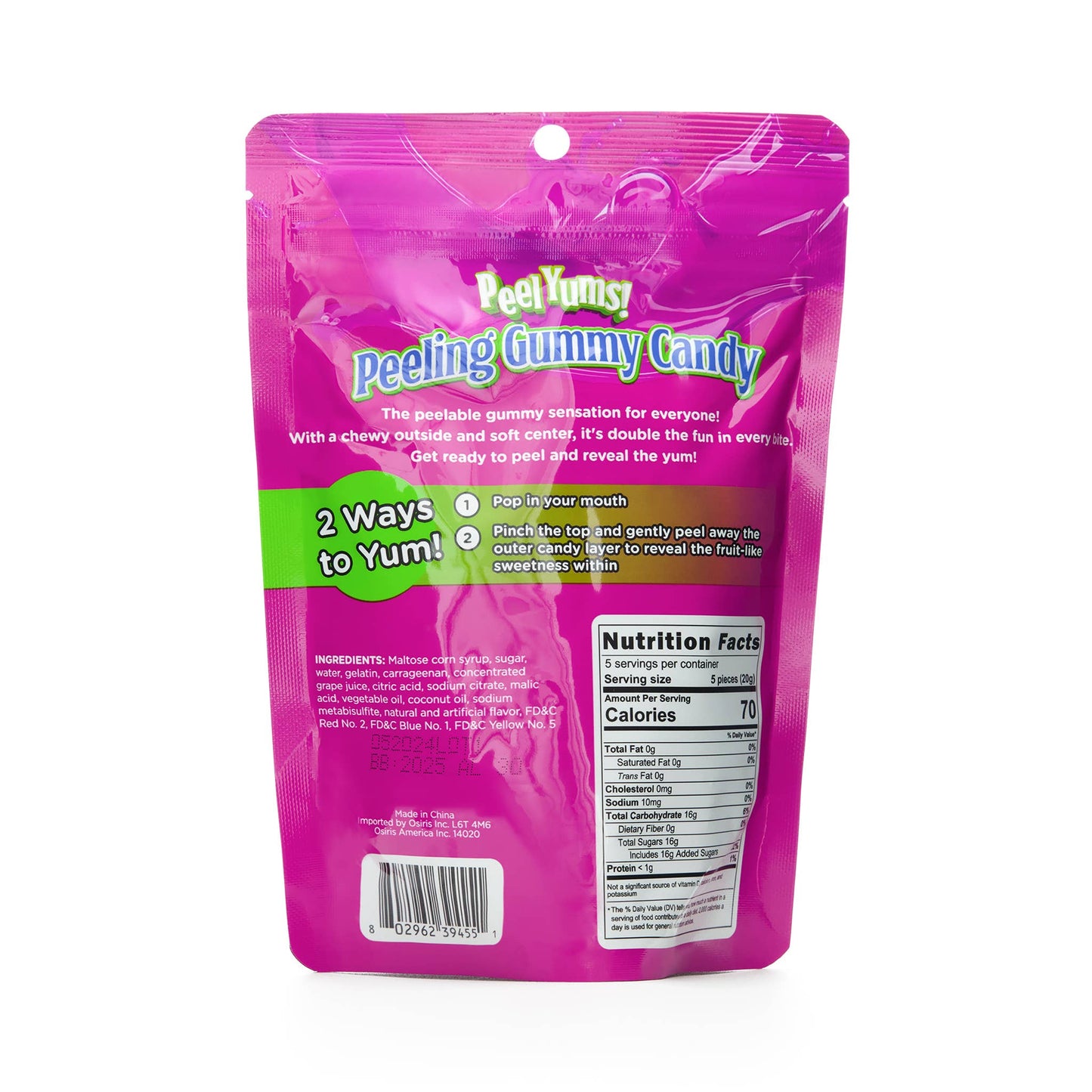 Showcase - PeelYums Peeling Gummies 3D Fruit Candy (3.5oz) Exclusive: Mango