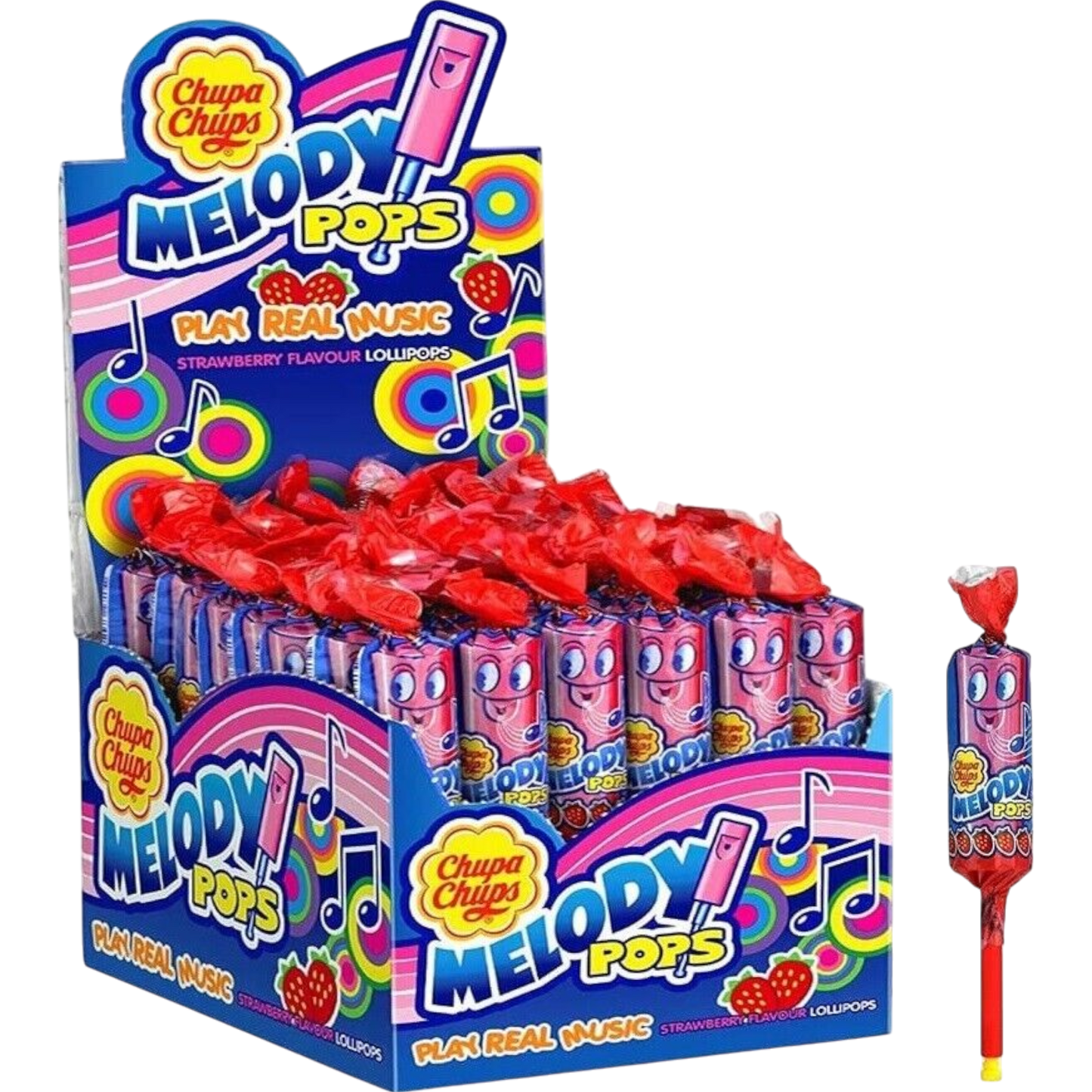 Cow Crack Wholesale - Chupa Chups Melody Pop Strawberry 4