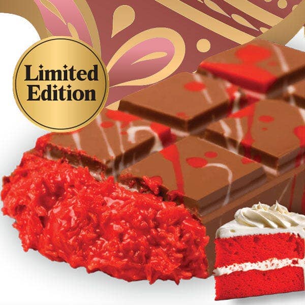 Showcase - Dubai Chocolate Bar Limited Edition Red Velvet by Oasis Treasures (75g)