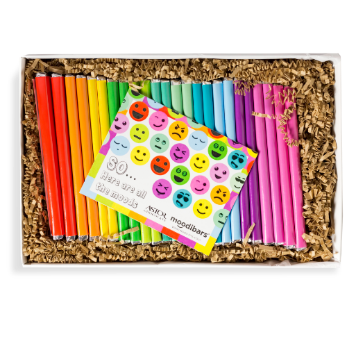 Astor Chocolate Corp. - Moodibars Mega Box - 24pc Assorted Bar Set - sample kit