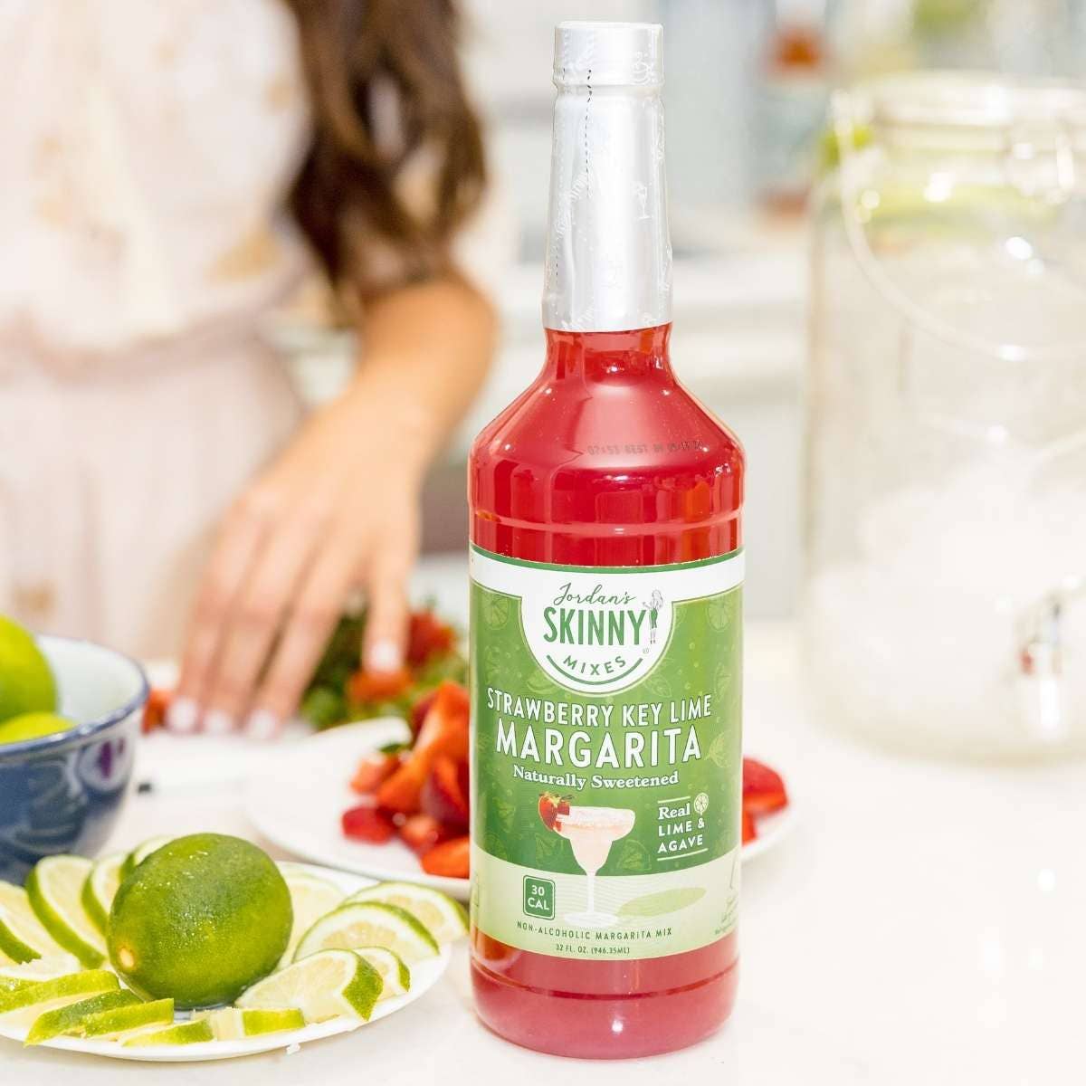 Jordan's Skinny Mixes - Natural Strawberry Key Lime Margarita - Mixer