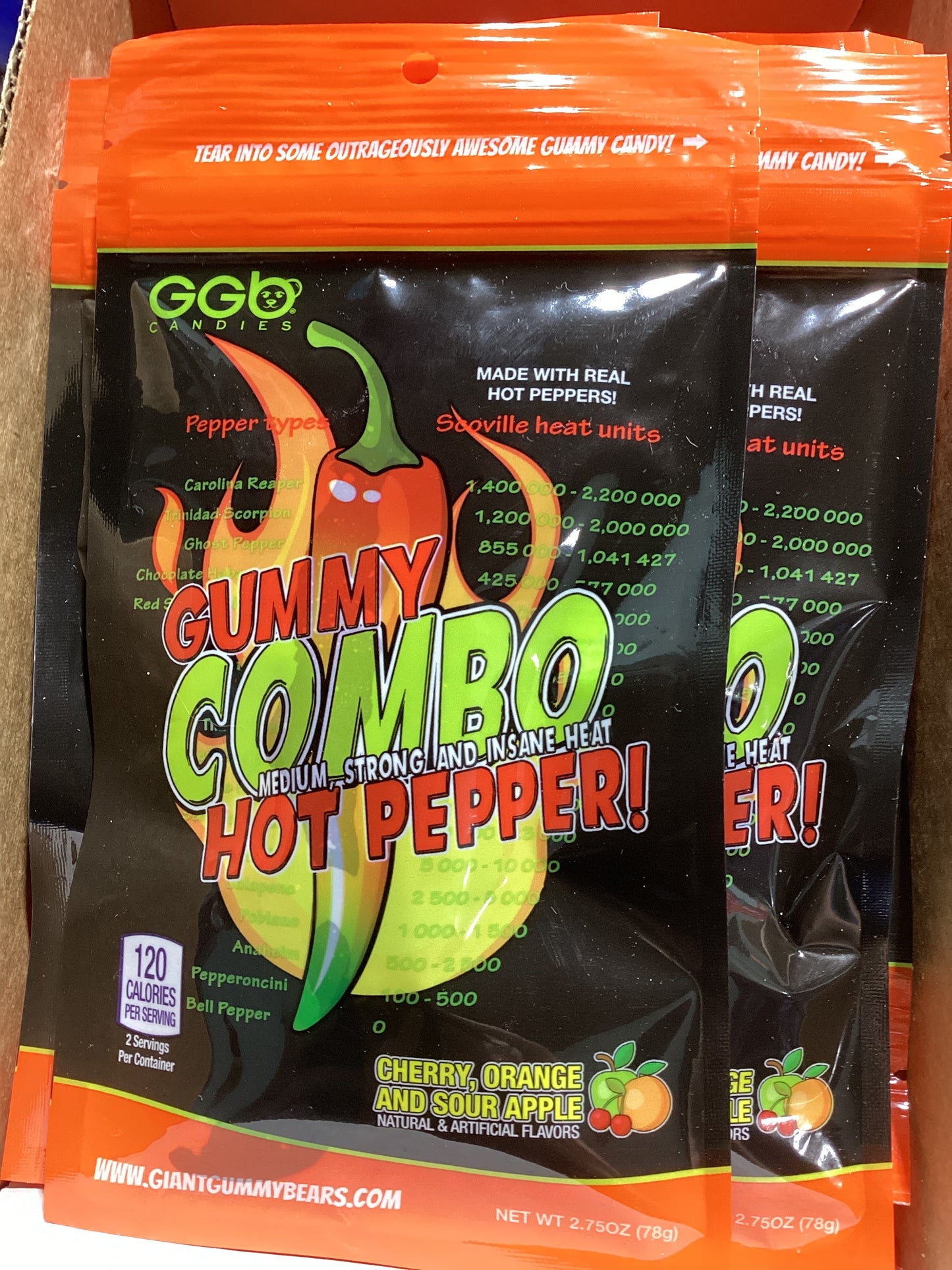 Gummy combo hot pepper
