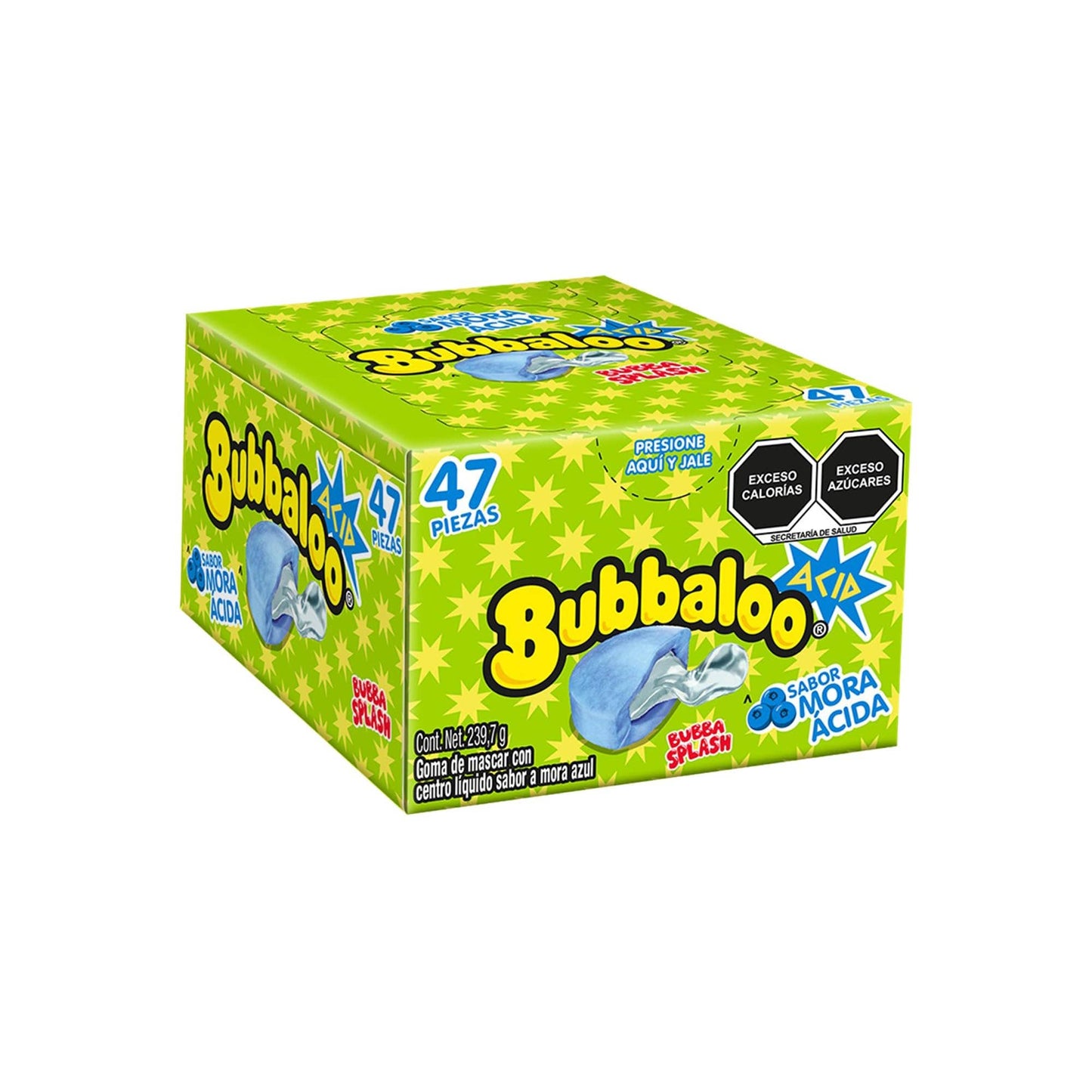 Global Bite Co - Bubbaloo Gum Sour Blueberry 47pcs (Mexico)