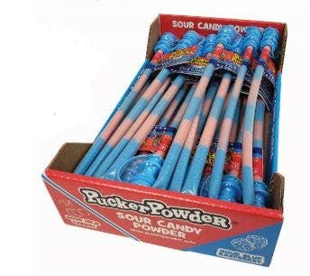 Grandpa Joe's Candy Shop - Pucker Powder .56oz Tubes, 24ct