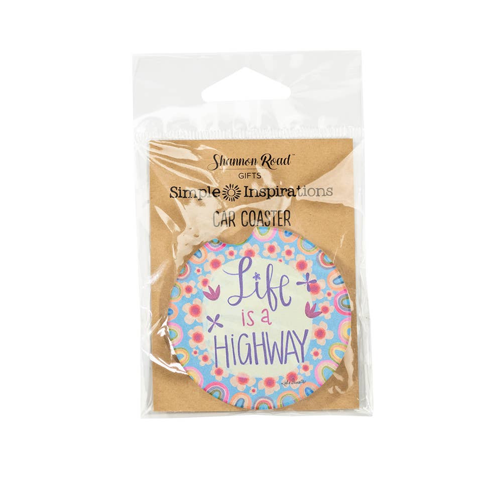 Shannon Road Gifts - Life Is A Highway Car Coaster