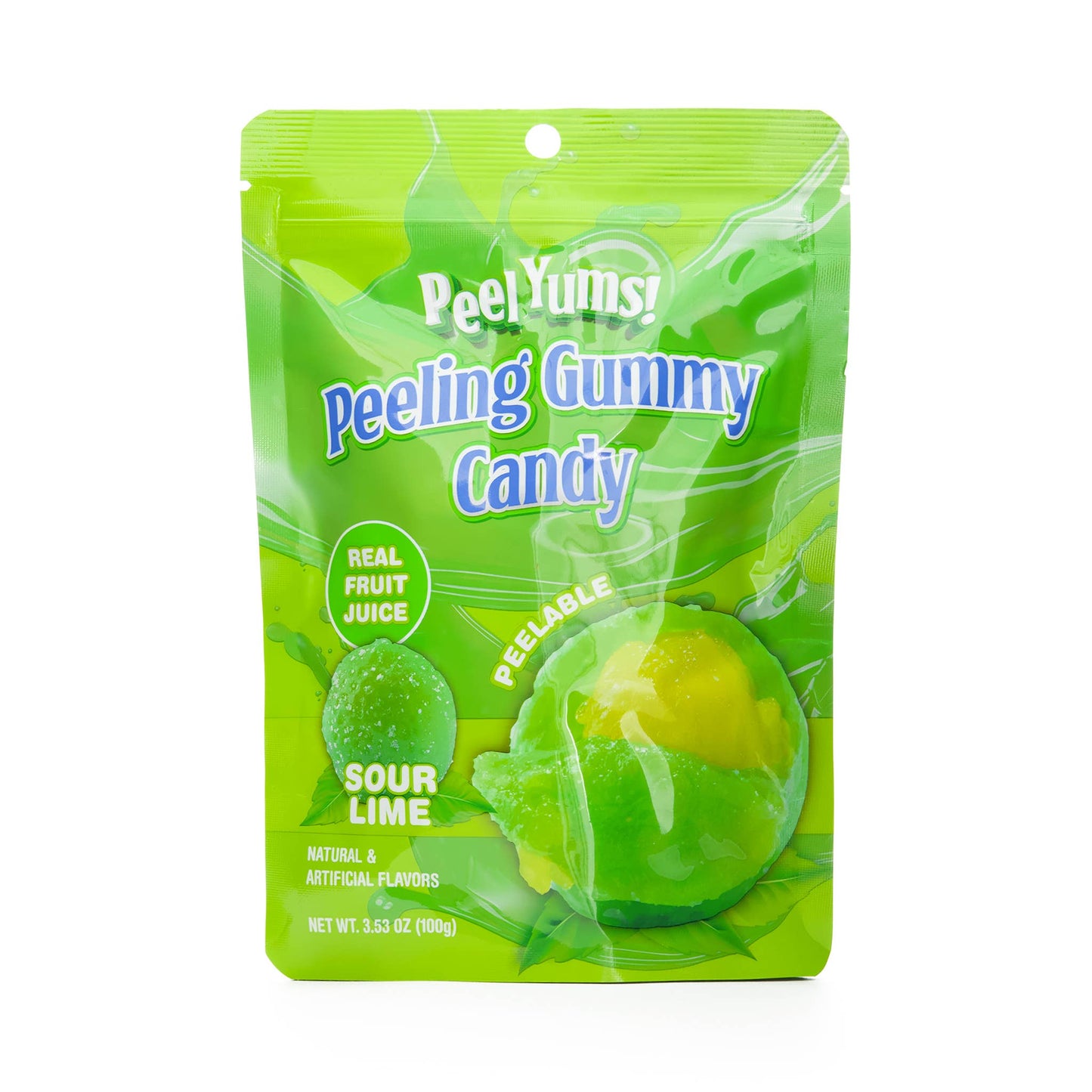 Showcase - PeelYums Peeling Gummies 3D Fruit Candy (3.5oz) Exclusive: Sour Lime