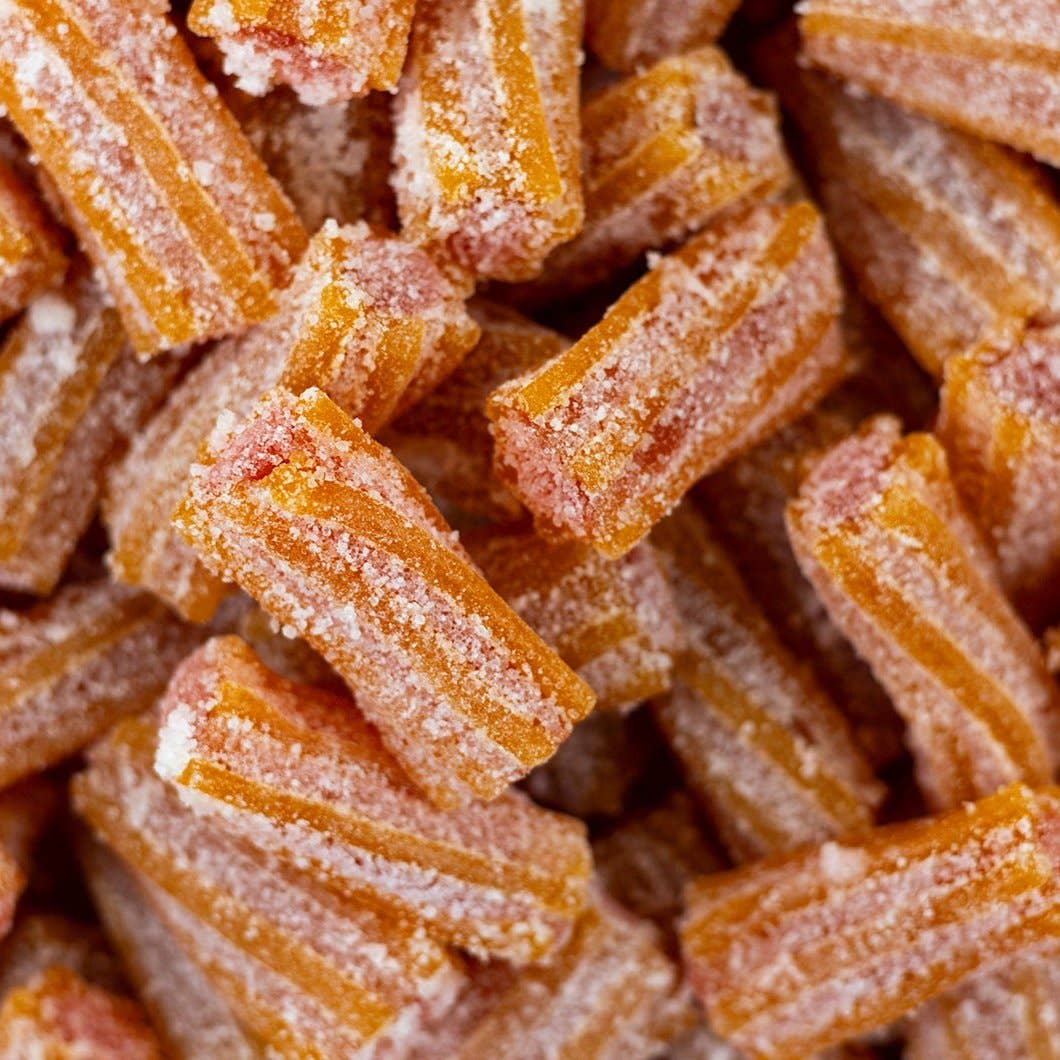 Sweetish- Swedish Candy Wholesale - Swedish Sour Orange & Tangerine Filled Twists 2.2lbs