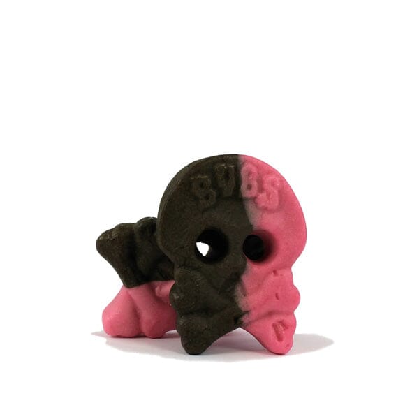 Showcase - BUBS Godis: Raspberry Foam Liquorice Skull Candy (90g)