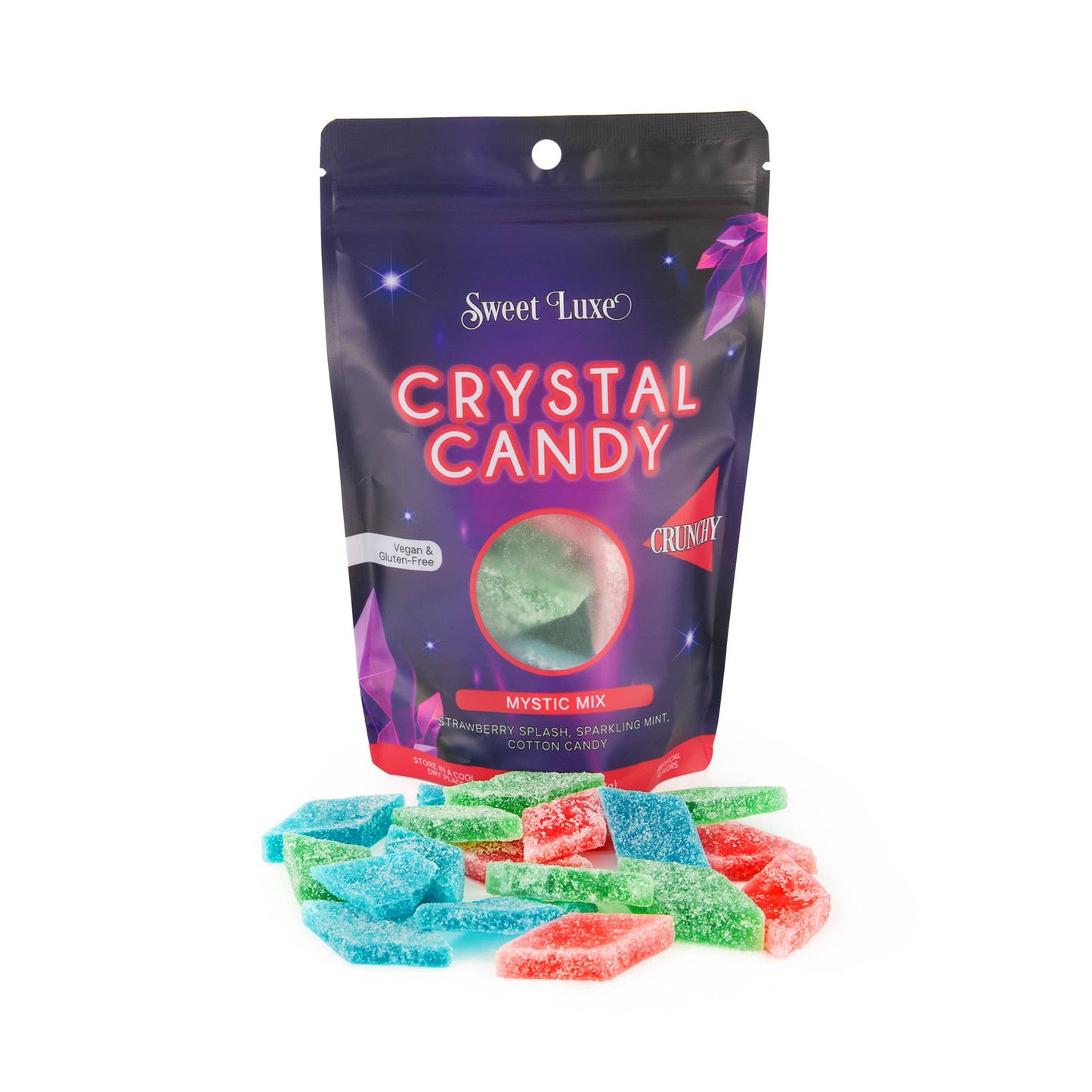 Showcase - Sweet Luxe™ NEW Extra Crunchy Crystal Candy - Mystic Flavor Mix