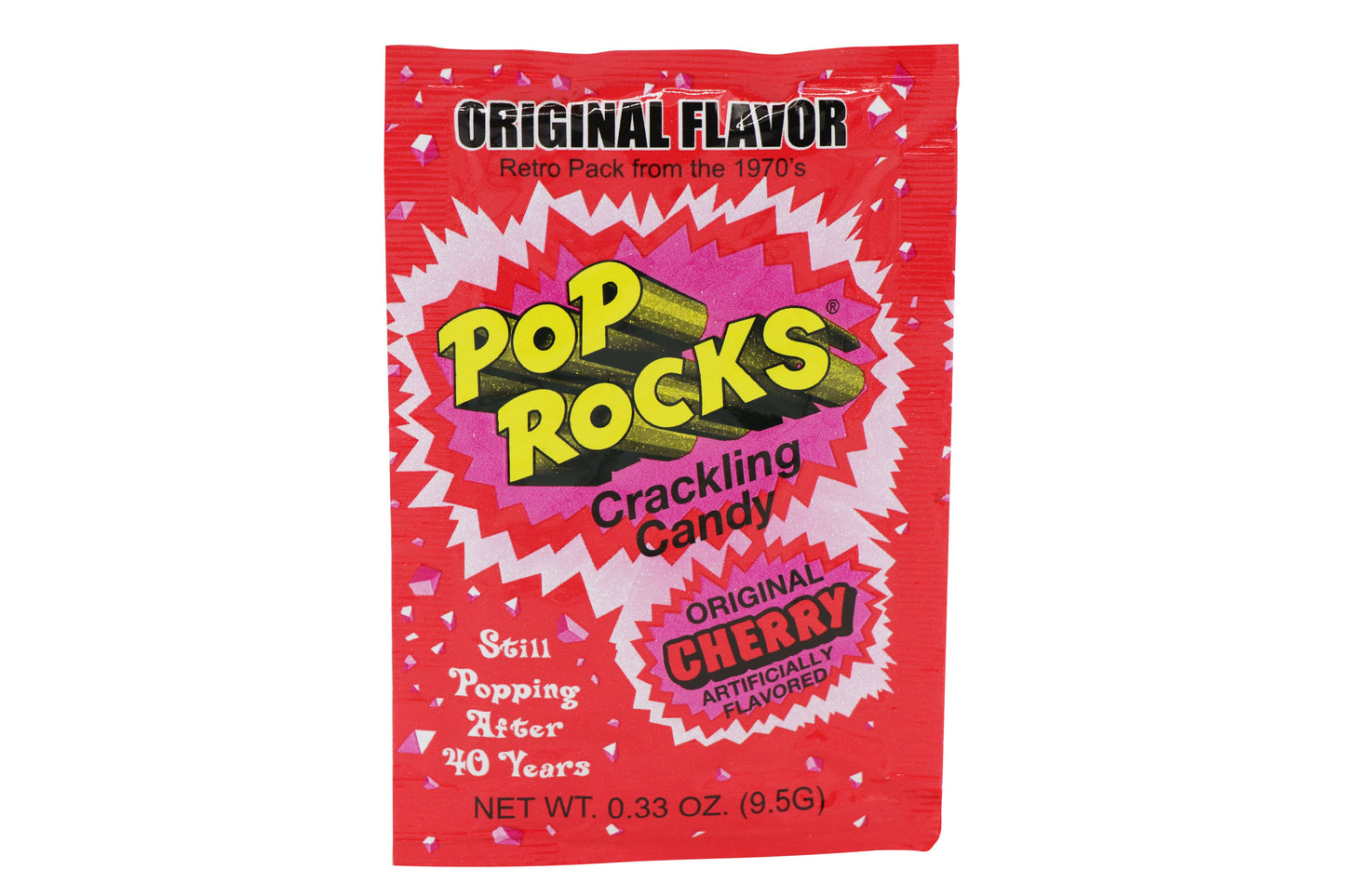 Grandpa Joe's Candy Shop - Pop Rocks, Cherry, 0.33oz, 24Ct Case