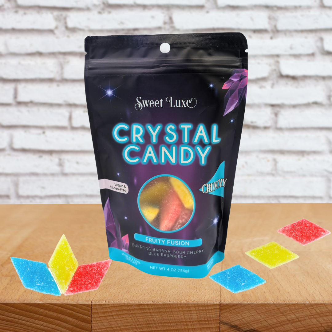 Showcase - Sweet Luxe™ NEW Extra Crunchy Crystal Candy - Fruity Fusion Flavor Mix