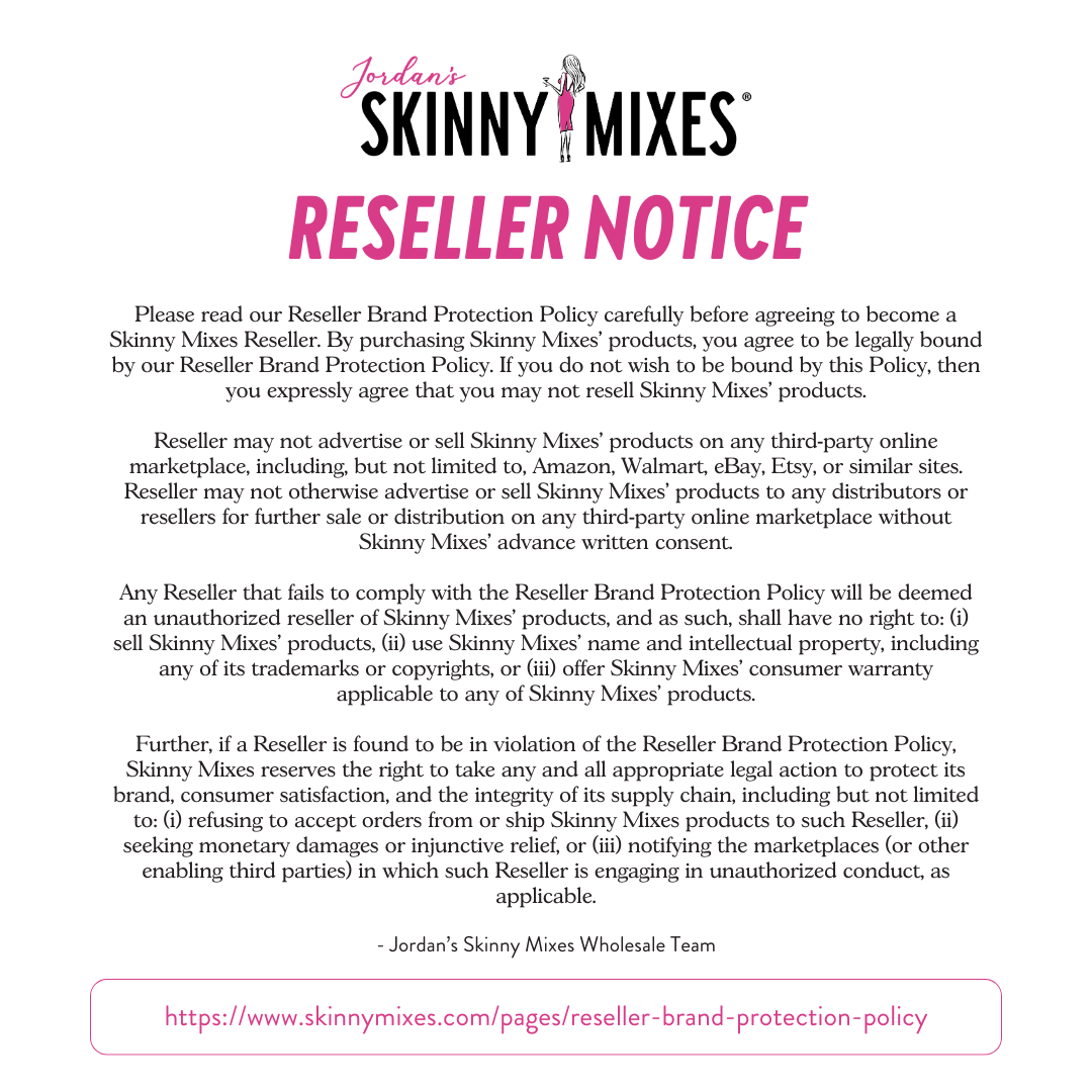 Jordan's Skinny Mixes - Flavor Burst - Sugar Free Peach Ring + Energy