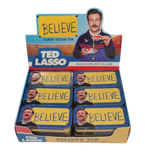 Ted Lasso Believe Candy Tin