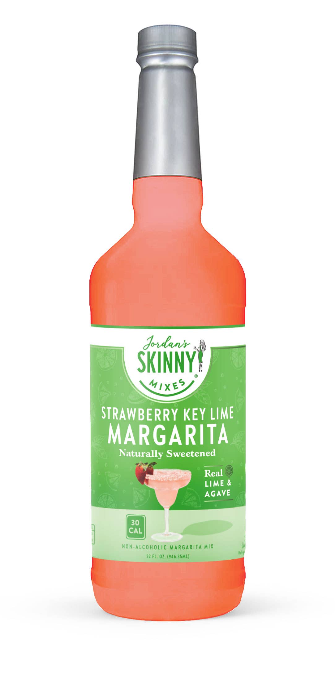 Jordan's Skinny Mixes - Natural Strawberry Key Lime Margarita - Mixer