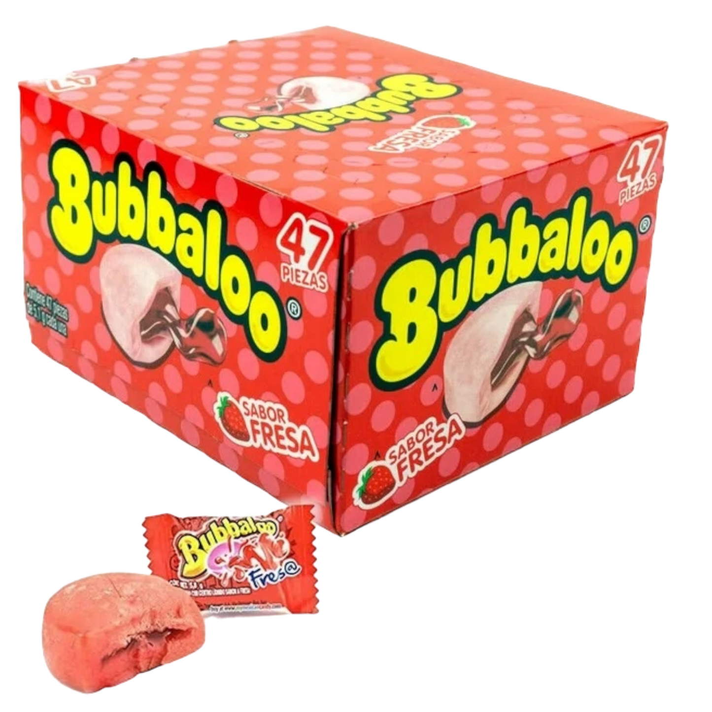 Cow Crack Wholesale - Bubbaloo Strawberry Gum 47 Count Box