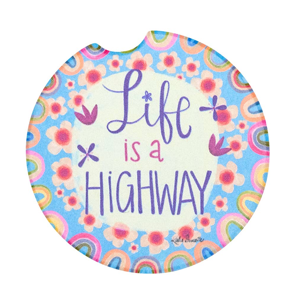 Shannon Road Gifts - Life Is A Highway Car Coaster