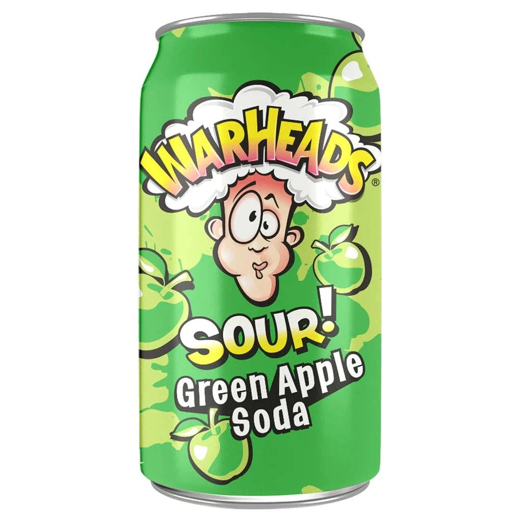 Global Bite Co. - Warheads Sour! Green Apple Soda 355ml