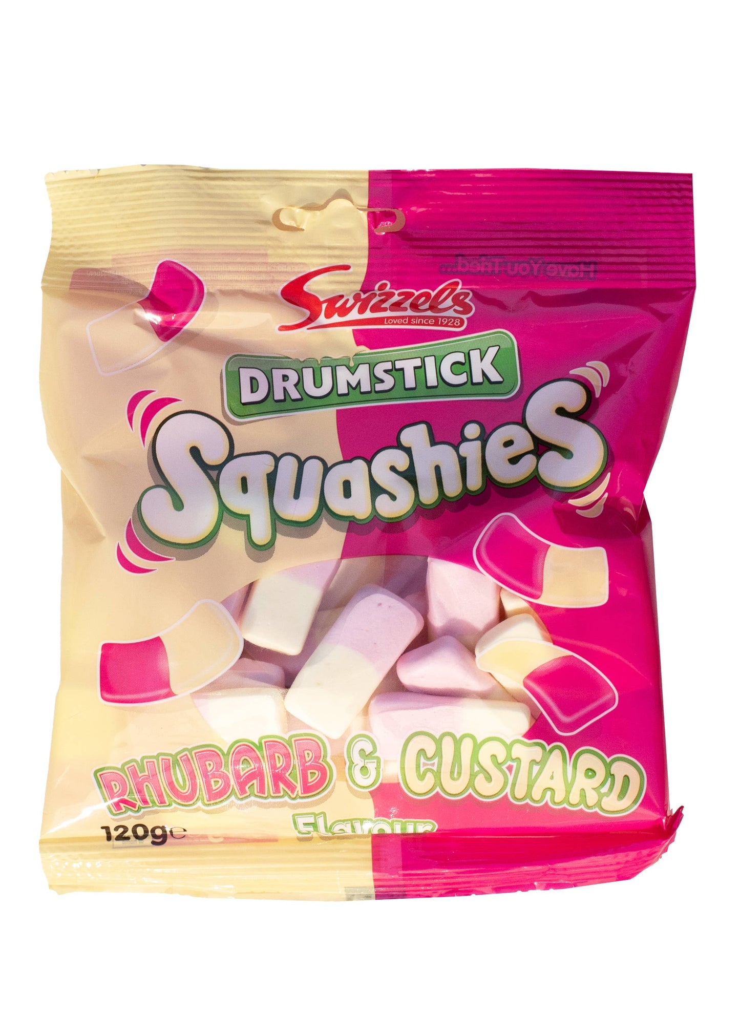 Grandpa Joe's Candy Shop - Limited Import Squashies Rhubarb/Custard 140g 12ct