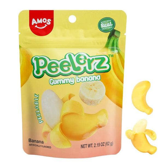 Candycopia - Amos Peelerz Gummy Banana, 3oz bag, 24ct