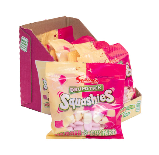 Grandpa Joe's Candy Shop - Limited Import Squashies Rhubarb/Custard 140g 12ct