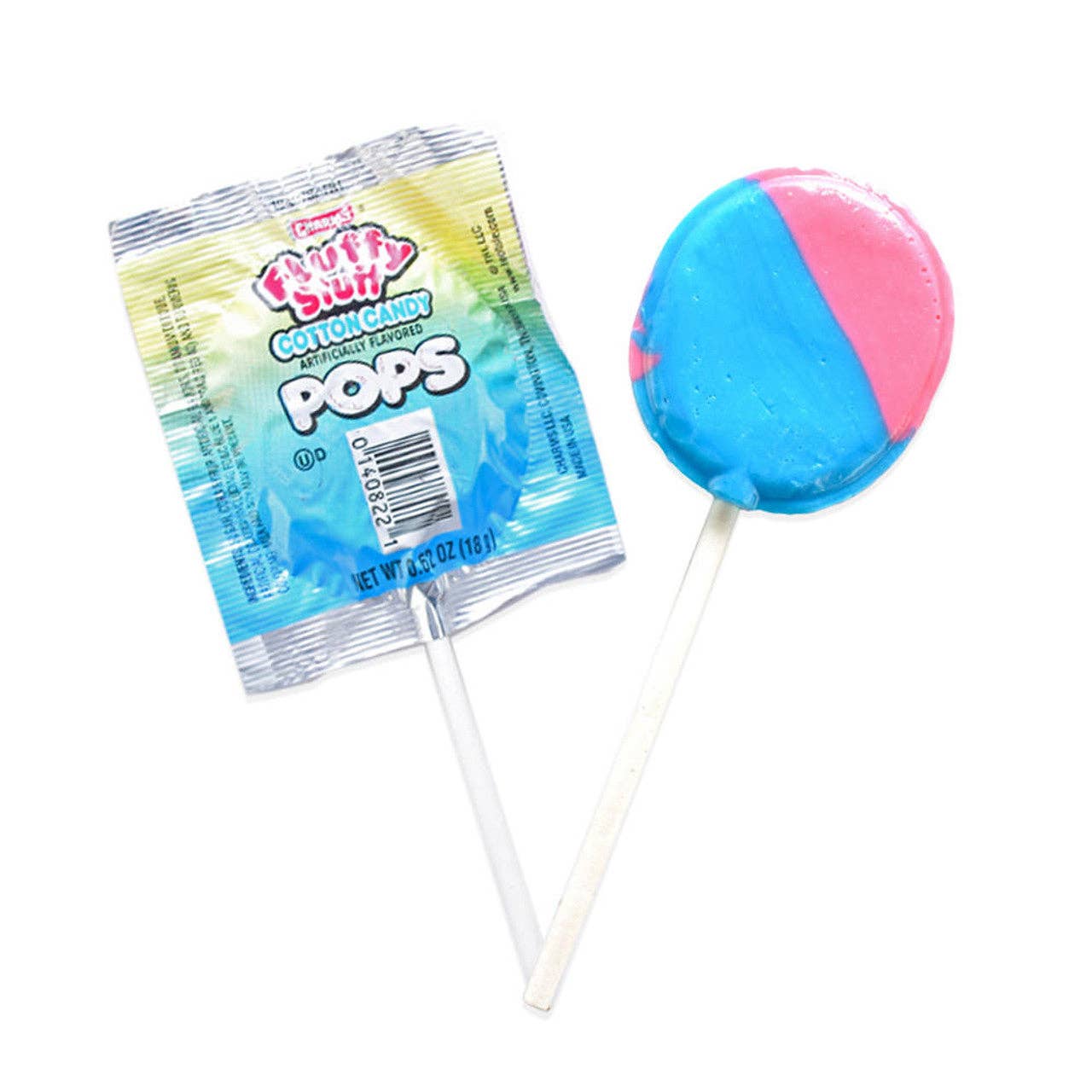 Pops Distro Inc - Charms Cotton Candy Fluffy Stuff Lollipops (18g)(48ct)