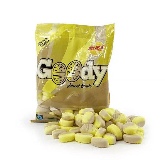 Showcase - BUBS Godis: Banana Toffee Goody Ovals (90g) Swedish Candy