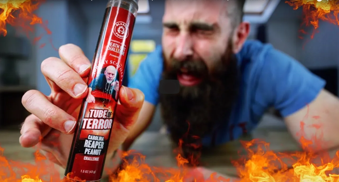 BLAZING FOODS - Tube of Terror Challenge