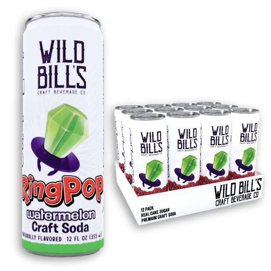 Grandpa Joe's Candy Shop - Wild Bill's Ring Pop, Watermelon, 12oz Cans, 12ct