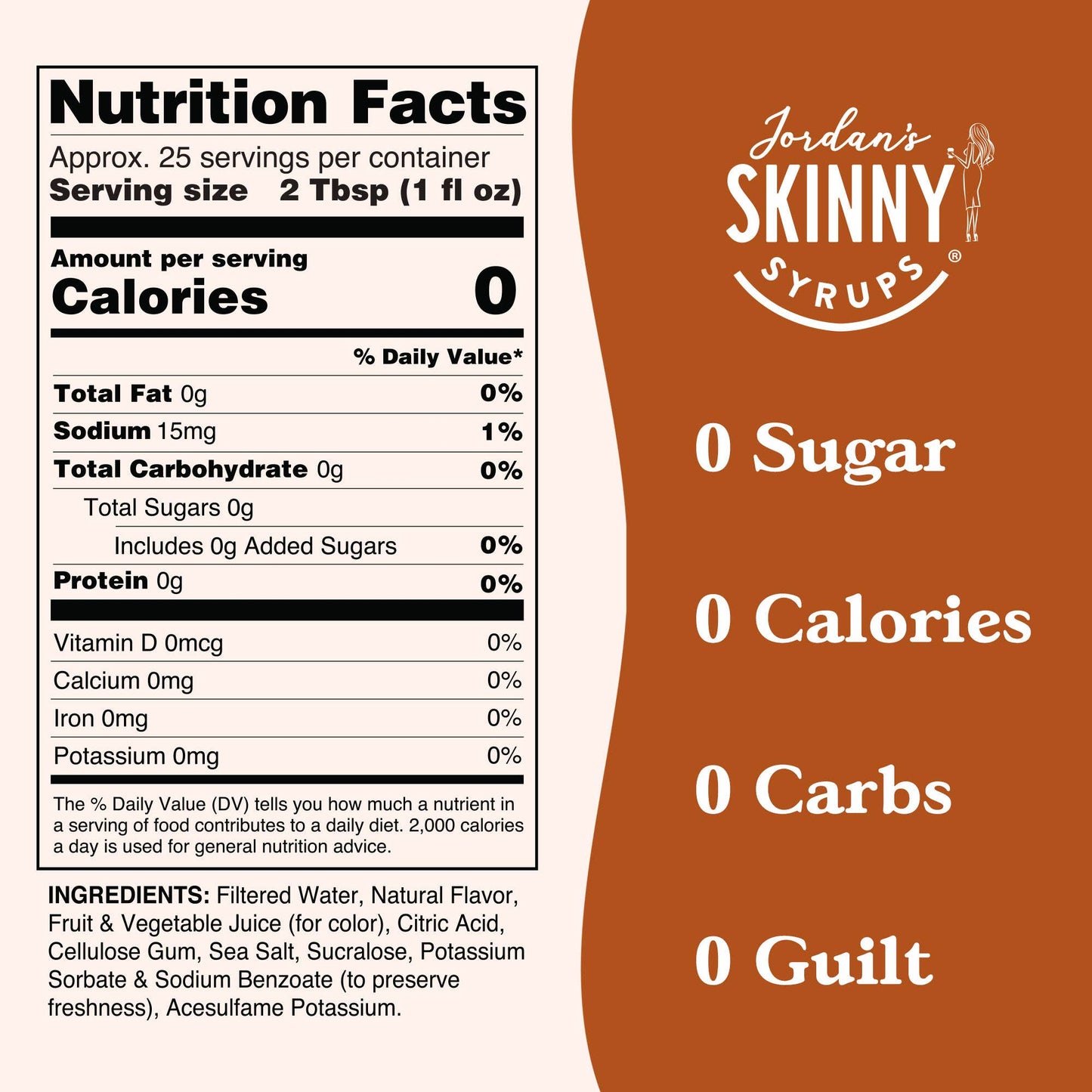 Jordan's Skinny Mixes - Sugar Free Chocolate Salted Pretzel Syrup