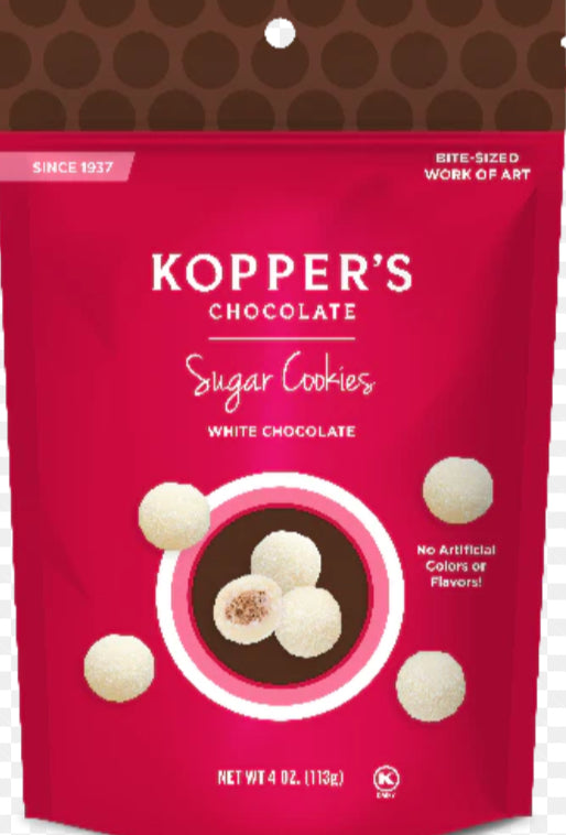 Kopper’s Chocolate Sugar Cookies White Chocolate