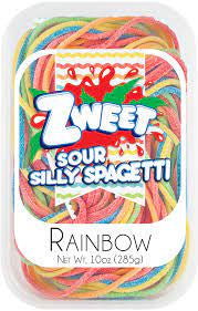 ZWEET Rainbow Sour Silly Spagetti