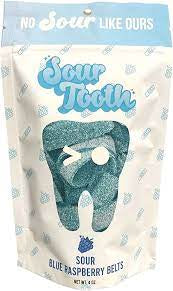 Sour Tooth Sour Blue Raspberry Belts