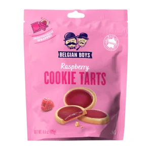 Belgian Boys Raspberry Cookie Tarts