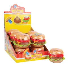 Dip-N-Lik Fast Burger Lollipop with Candy Powder