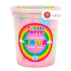 Chocolate Storybook Pucker Puffs Rainbow Sour Cotton Candy