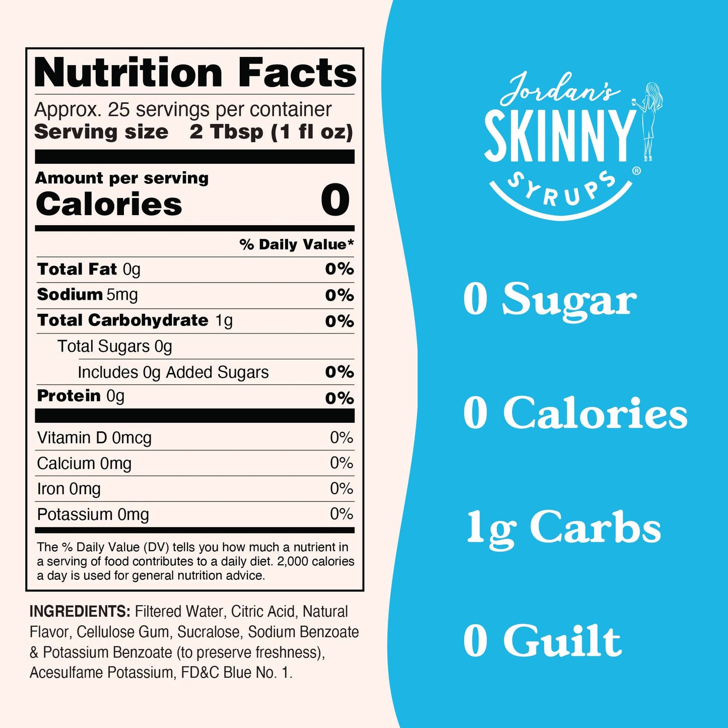 Jordan's Skinny Mixes - Sugar Free Sour Genie Syrup