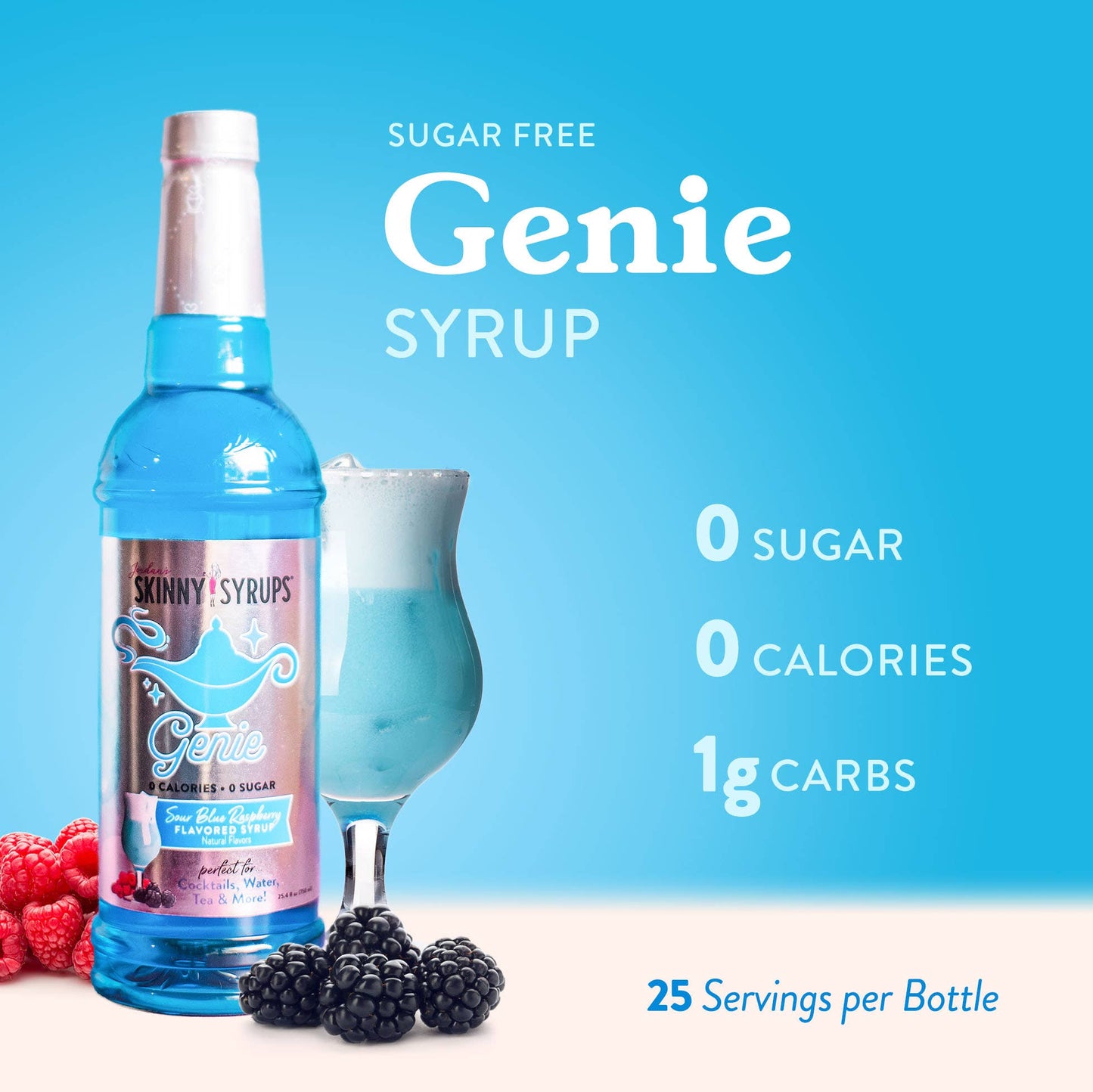 Jordan's Skinny Mixes - Sugar Free Sour Genie Syrup