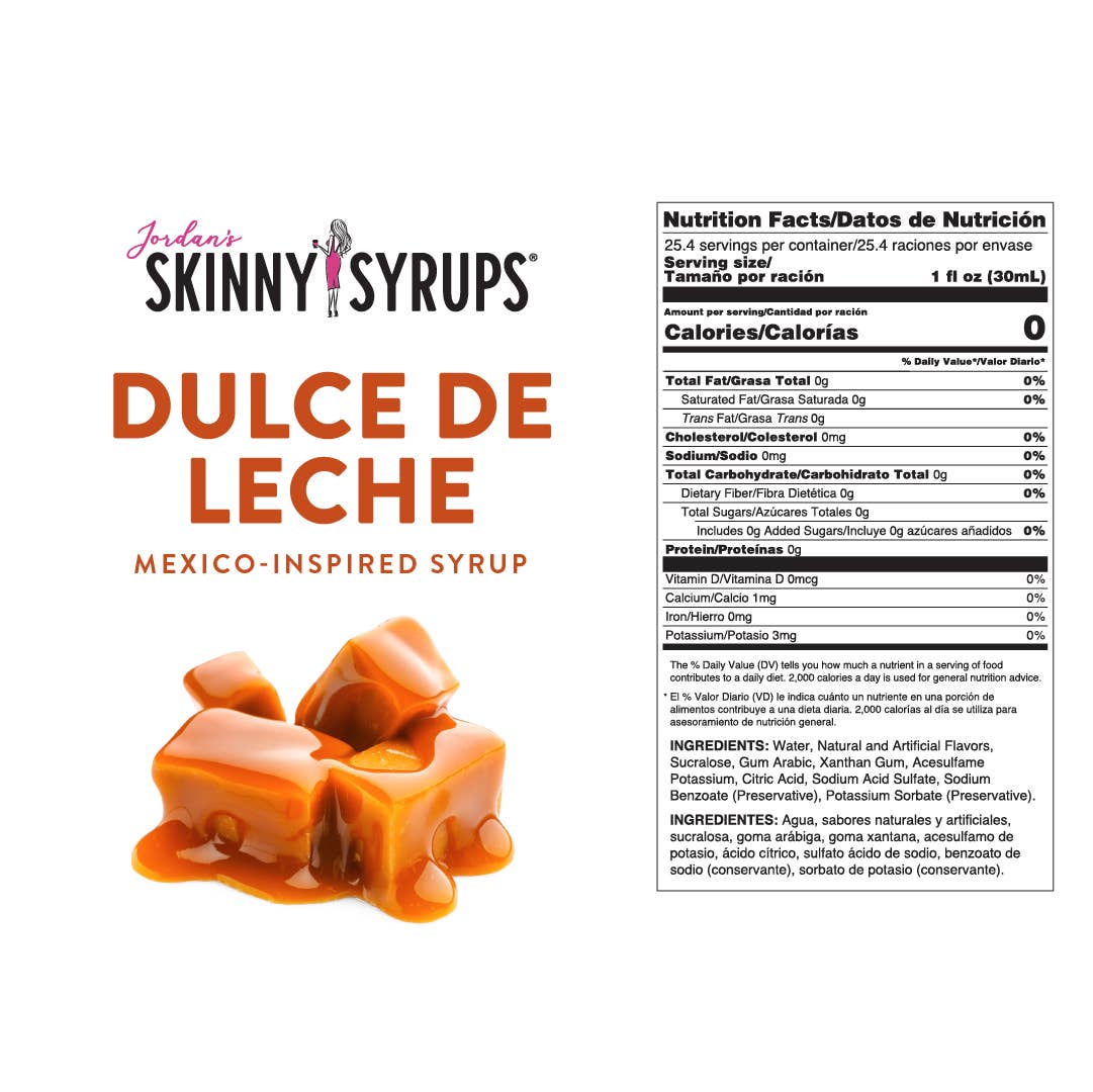 Jordan's Skinny Mixes - Sugar Free Dulce de Leche Syrup