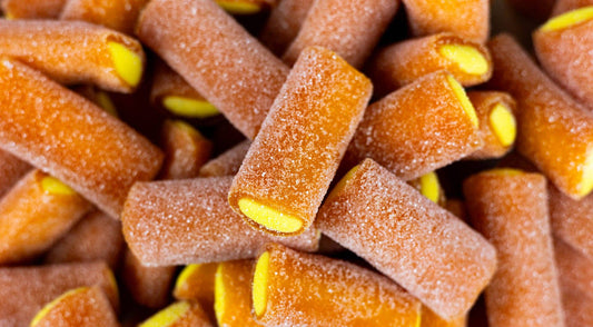 Sweetish- Swedish Candy Wholesale - Vidal Sweden Sour Mango & Passionfruit Tubes 6.61lbs