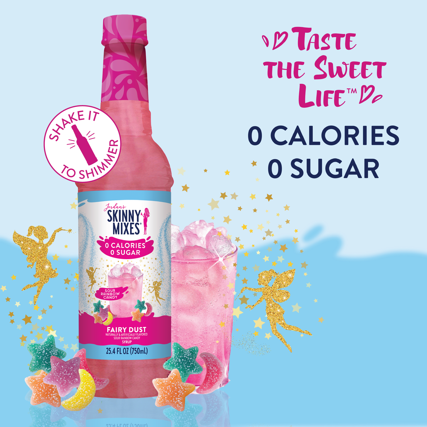 Jordan's Skinny Mixes - Sugar Free Sour Fairy Dust Syrup