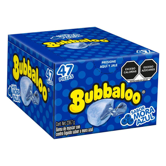 Global Bite Co - Bubbaloo Gum Blueberry 47pcs (Mexico)