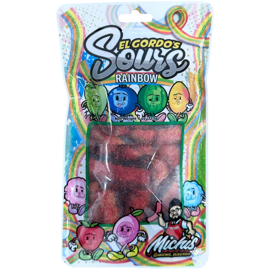 Cow Crack Wholesale - El Gordo Rainbow Chamoy Sours 4 oz