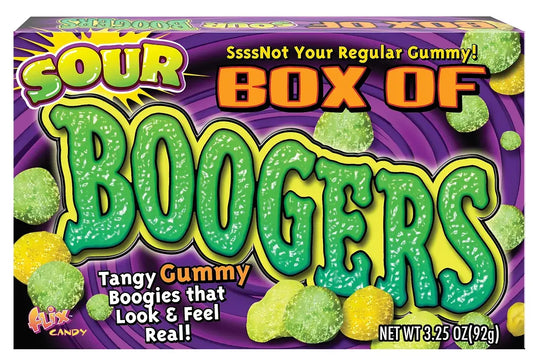 Box of Sour Boogers, Gross Gummy Candy, 3.25oz