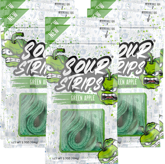 Cow Crack Wholesale - Sour Strips Green Apple 3.7 OZ
