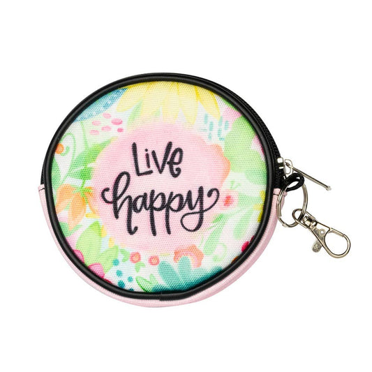 Shannon Road Gifts - Live Happy Round Coin Purse