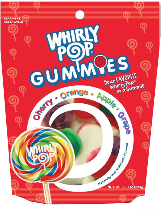 Whirly Pop Gummies, 7.5oz Peg Bag