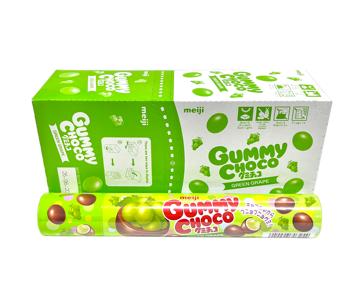 Global Bite Co - Meiji Gummy Choco Green Grape Flavor (Japan)