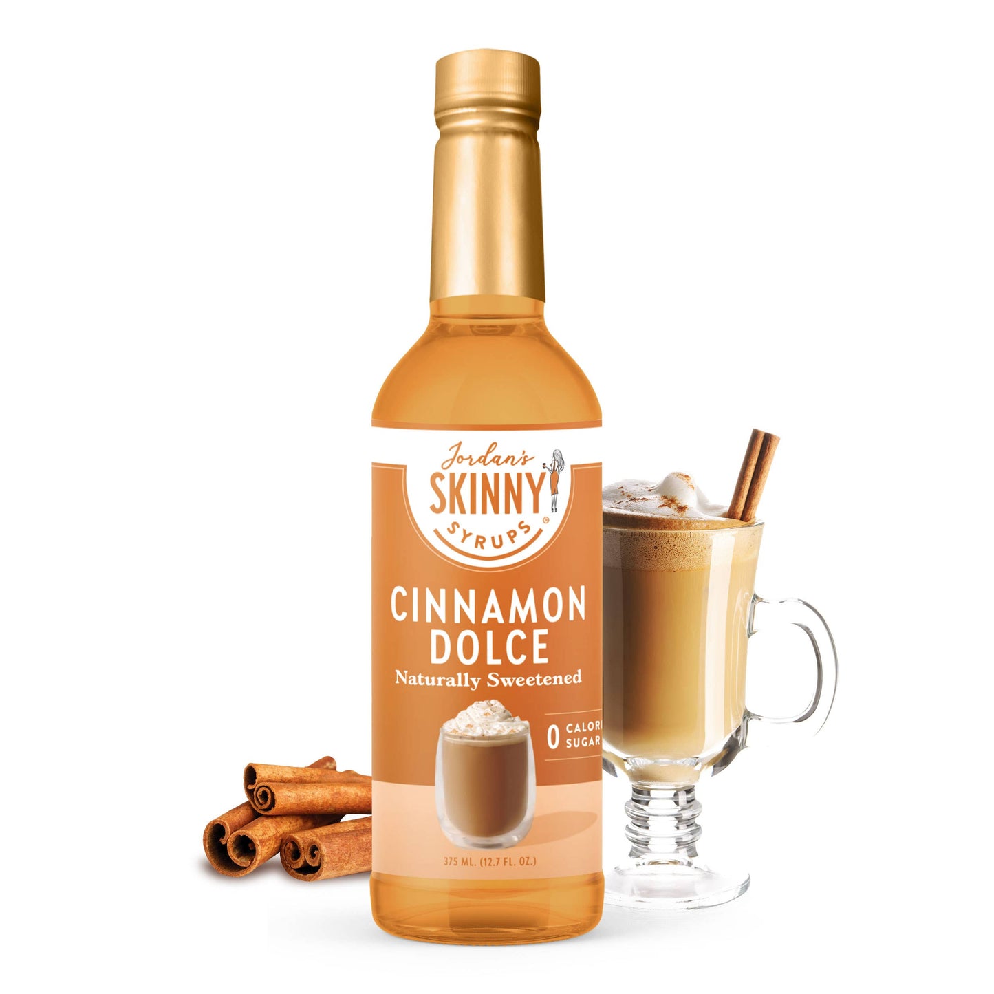 Jordan's Skinny Mixes - Naturally Sweetened Cinnamon Dolce Syrup - 375ml